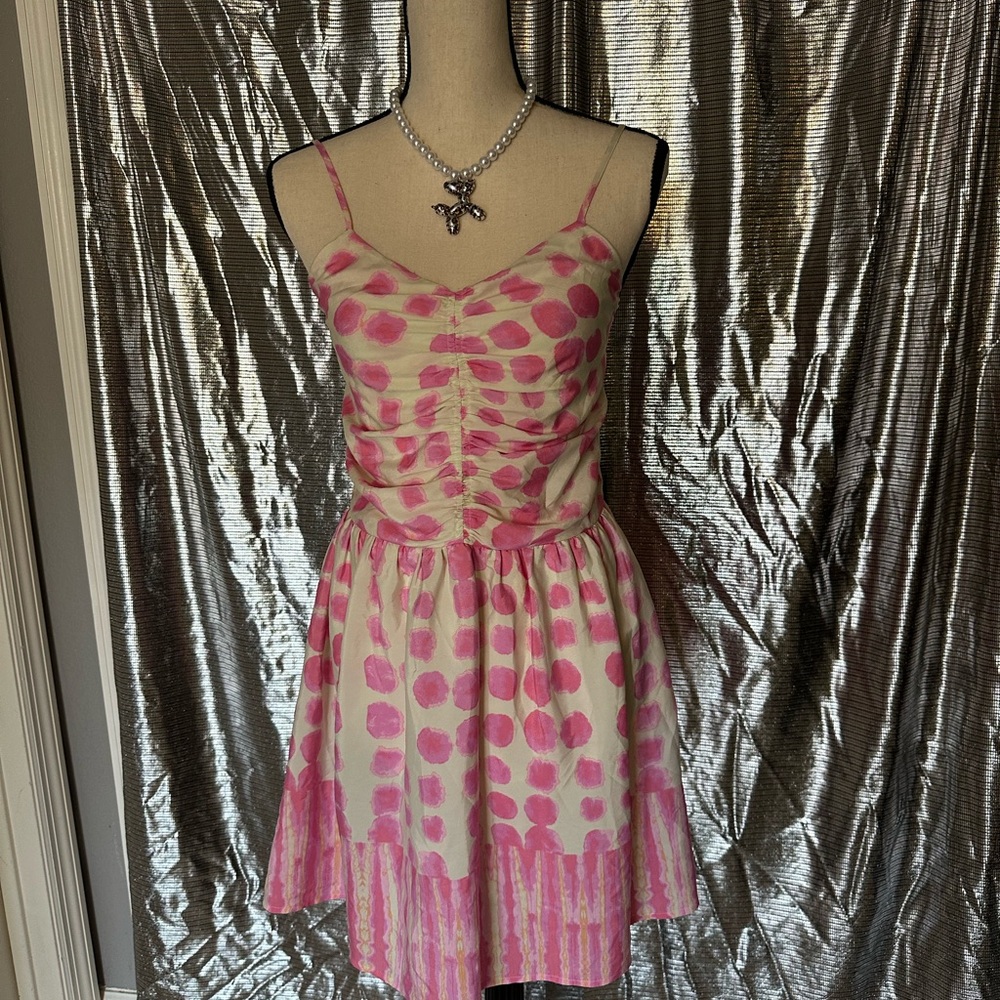 Pink Polka Dot Dress